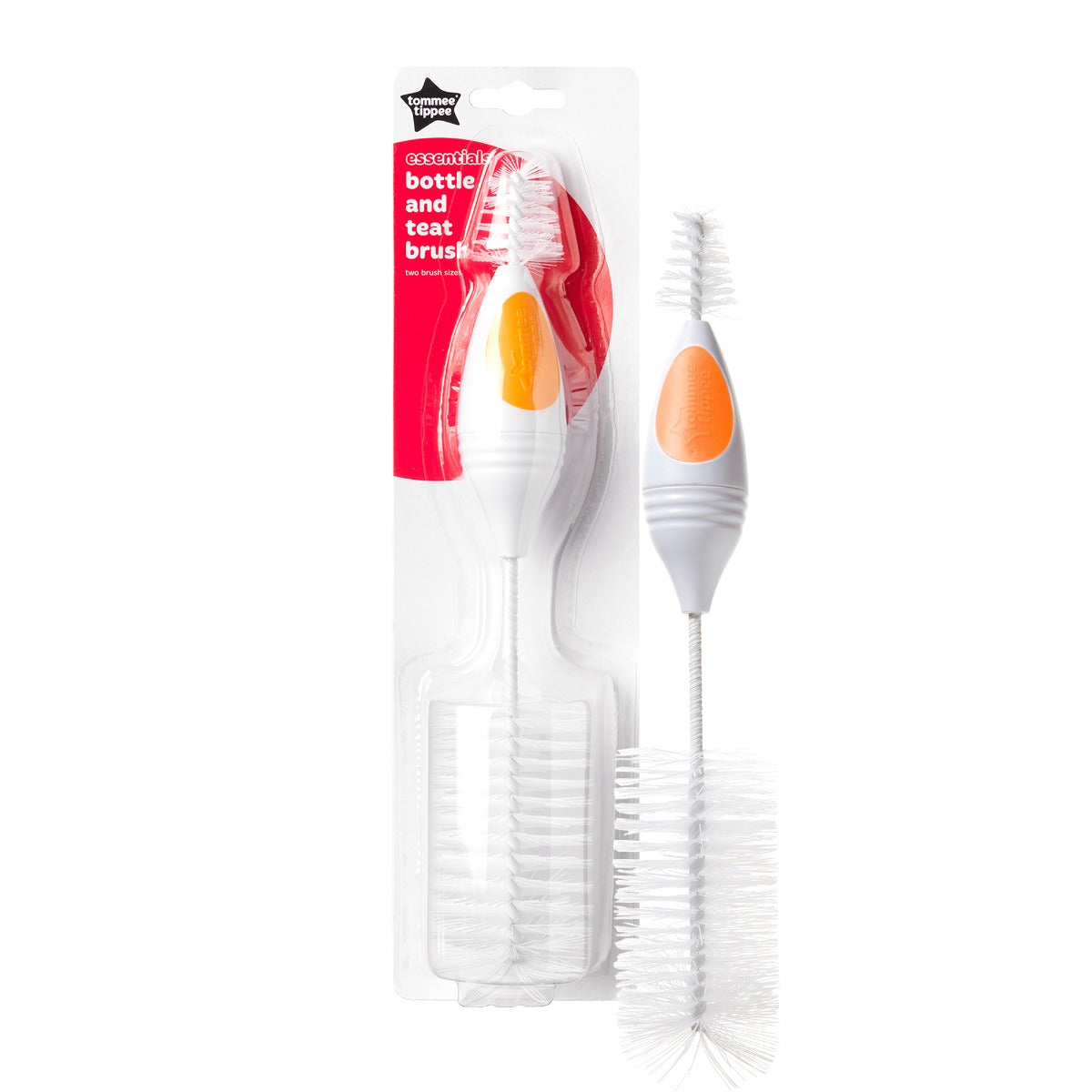 Tommee Tippee perie biberon si tetina Essentials, Portocaliu