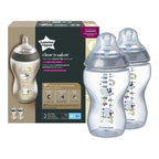 Tommee Tippee set 2 biberoane 340 ml Closer to Nature 3m+, Bufnita