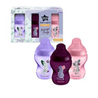Tommee Tippee set 3 biberoane Closer To Nature 260 ml 0m+ Girl