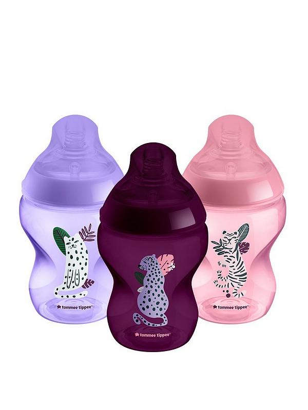Tommee Tippee set 3 biberoane Closer To Nature 260 ml 0m+ Girl Imagine principală a produsului
