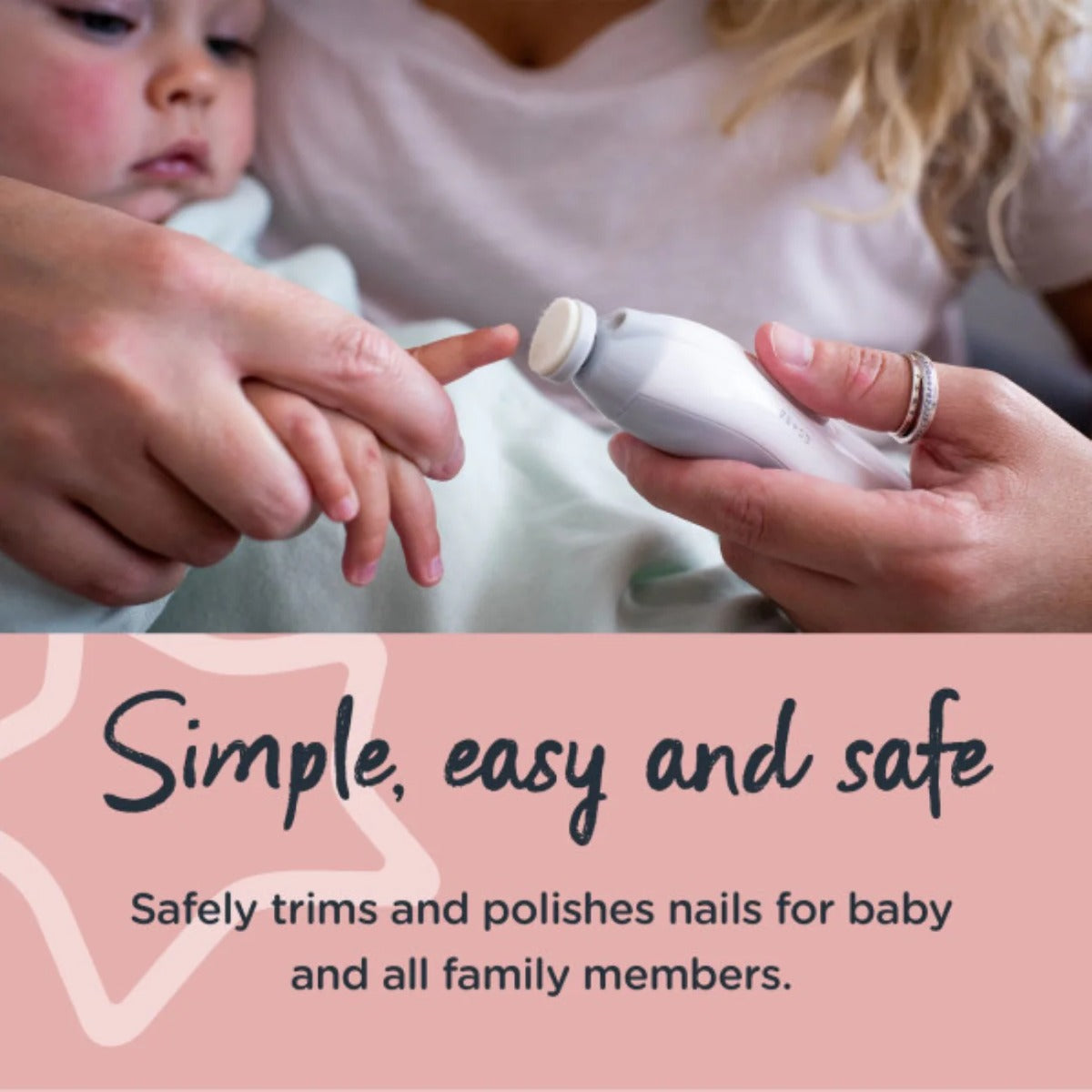 Tommee Tippee set electric pentru ingrijirea unghiilor Nail Care 0m+