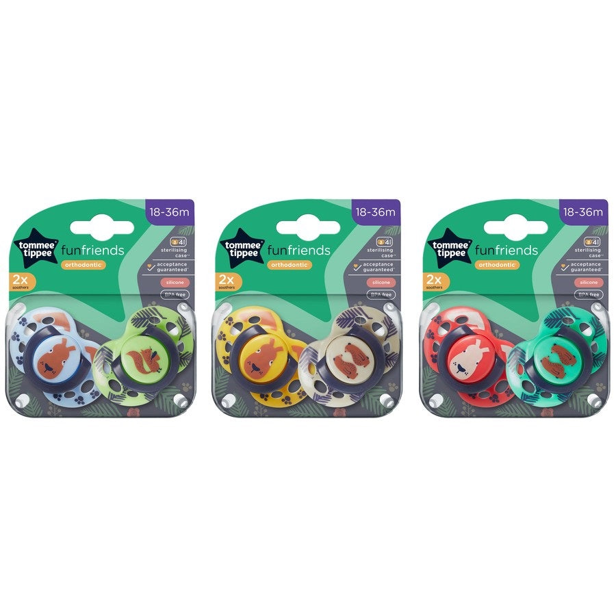 Tommee Tippee suzeta 18-36 luni, 2 buc Fun Friends Imagine principală a produsului