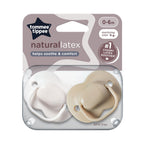 Tommee Tippee suzeta cherry latex 0-6 luni 2 buc Alb-Crem