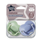 Tommee Tippee suzeta cherry latex 18-36 luni 2 buc Albastru-Verde