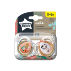 Tommee Tippee suzeta Moda 0-6 luni, 2 buc, Floare/Pisica
