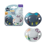 Tommee Tippee suzeta Moda 18-36 luni 2 buc Midnight Jungle