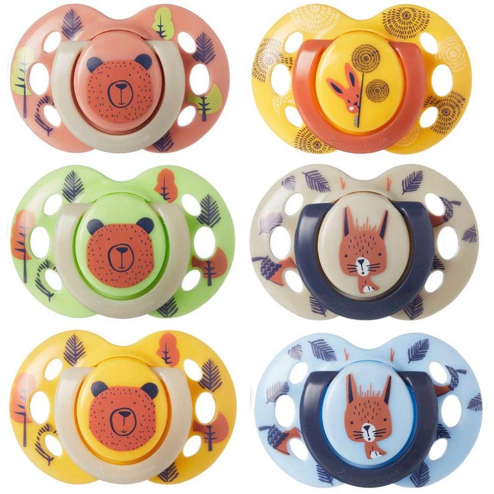 Tommee Tippee suzeta silicon ortodontica Fun Friends 6-18 luni, 2 buc Imagine principală a produsului