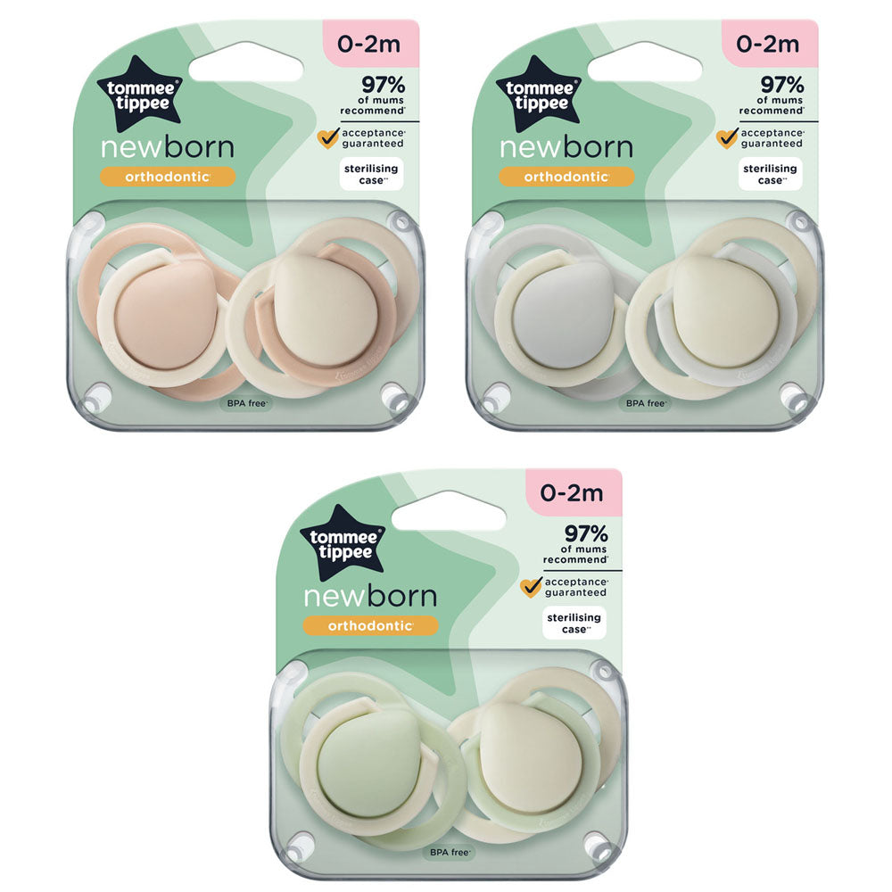 Tommee Tippee suzeta silicon ortodontica Newborn 0-2 luni 2 buc Imagine principală a produsului