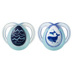 Tommee Tippee suzete fluorescente Night Time 0-6 luni, 2 buc Balenute