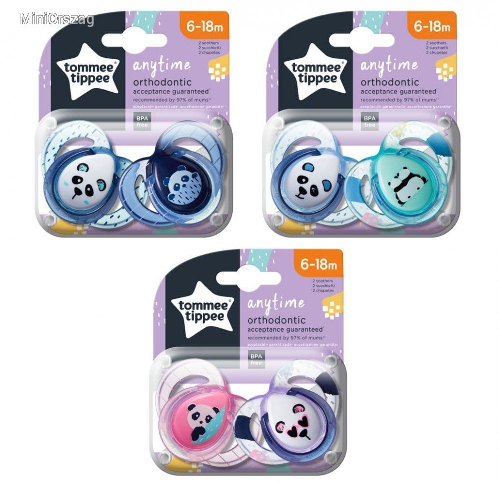 Tommee Tippee suzete ortodontice Anytime 6-18 luni, 2 buc Imagine principală a produsului