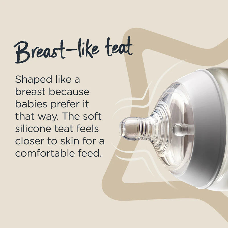 Tommee Tippee tetina silicon Closer to Nature flux lent 0m+ 2 buc