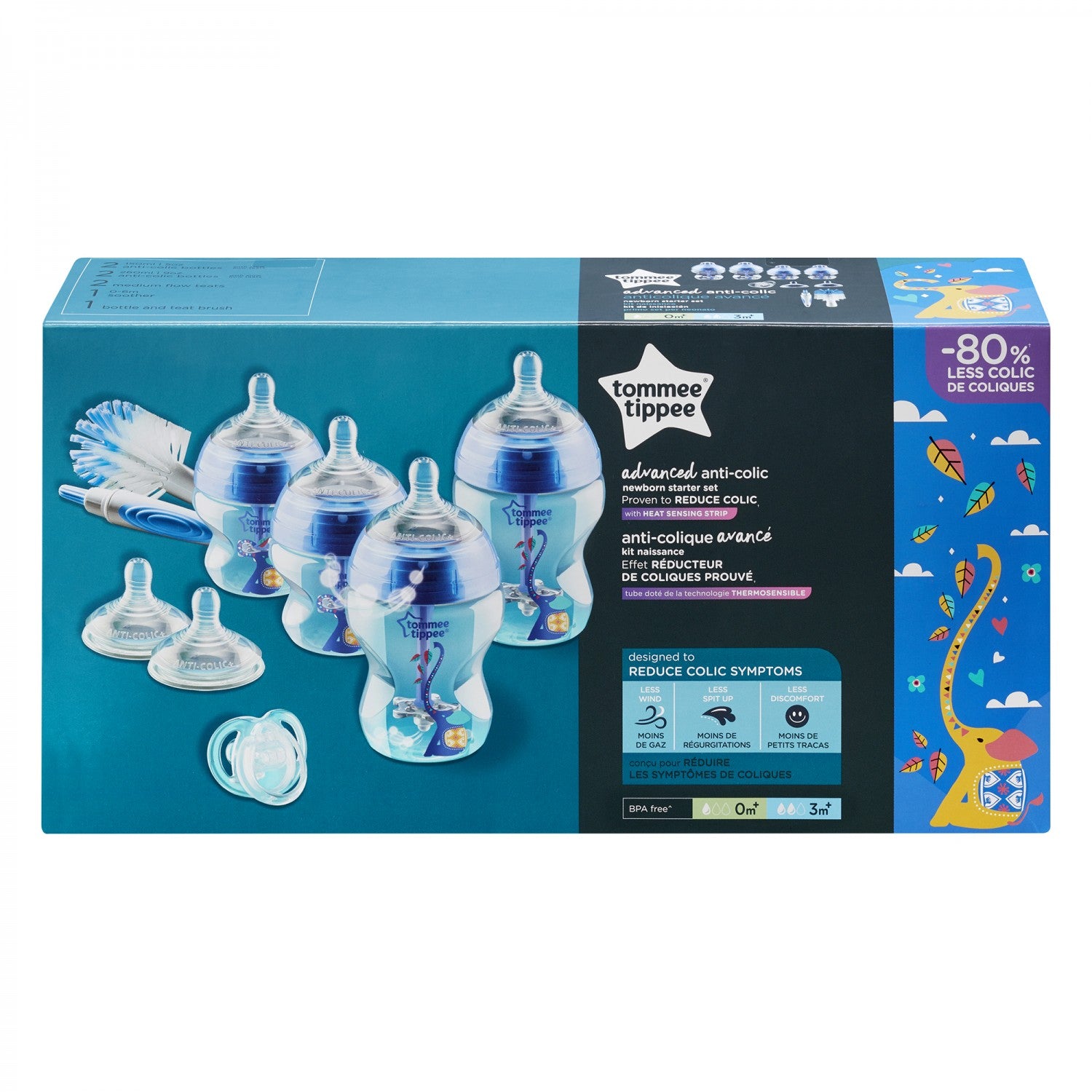 Tommee Tippee Kit biberoane Advanced anti-colic 0m+