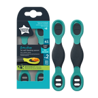 Tommee Tippee set 2 lingurite Smushee 4m+, Verde 01