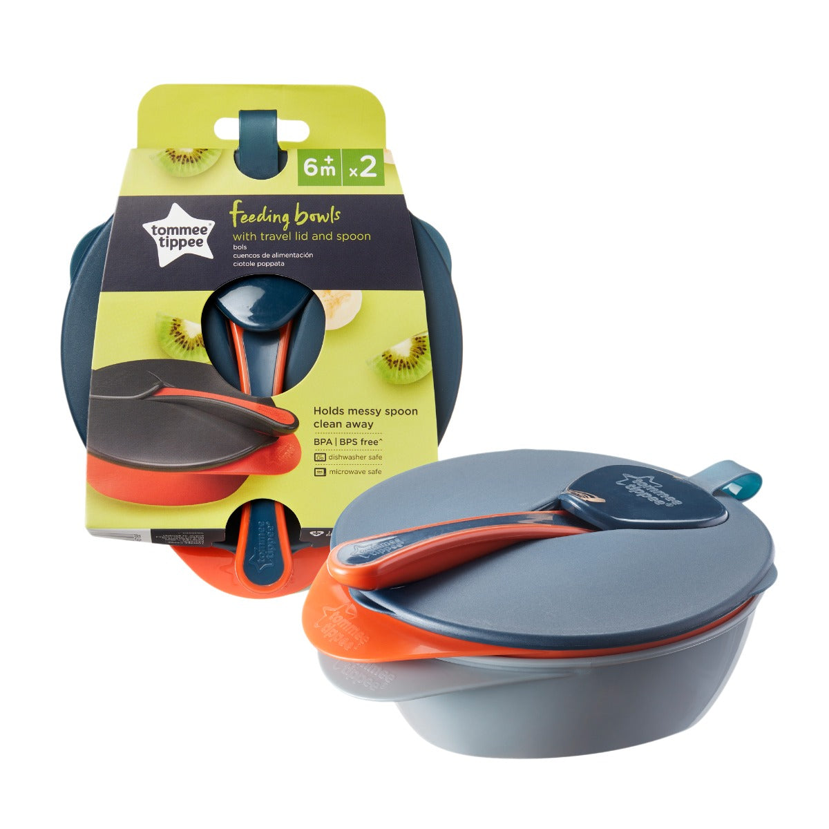 Tommee Tippee set boluri cu lingurita Feeding Bools 6m+ Imagine principală a produsului