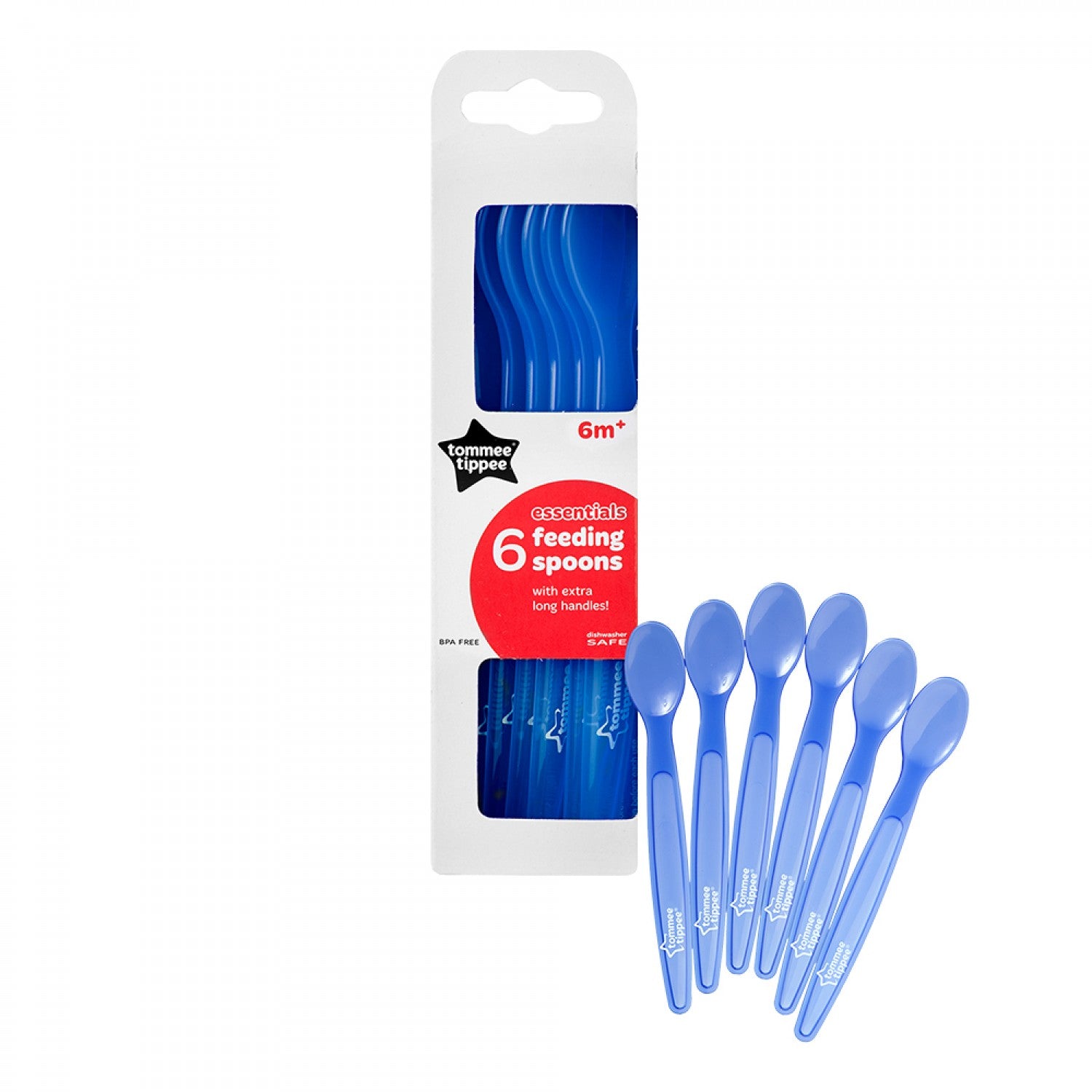 Tommee Tippee Set lingurite plastic 6 bucset Essentials 6m+ 03