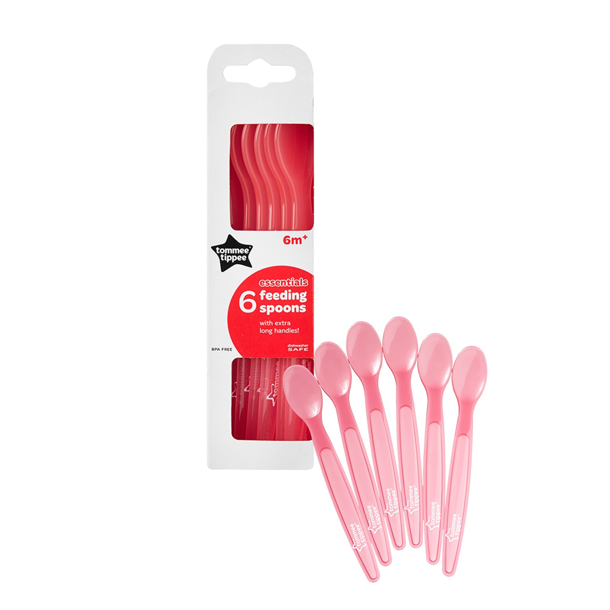 Tommee Tippee Set lingurite plastic 6 bucset Essentials 6m+ 02