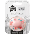 Tommee Tippee suzeta ortodontica Little London 0-6 luni 1 buc/set Roz 02