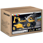 Smoby tractor cu pedale si remorca Builder Max 3 ani+ Galben