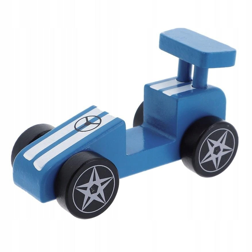 Trefl Wooden jucarie din lemn masinuta 12m+ Racing Car Blue