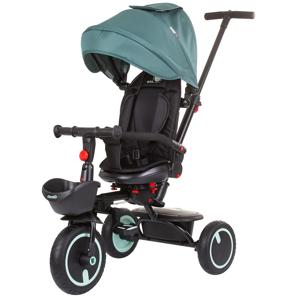 Chipolino tricicleta pliabila Quick Fold cu sezut reversibil 18m+ Aloe Imagine principală a produsului