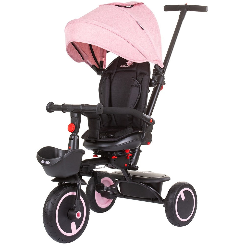 Chipolino tricicleta pliabila Quick Fold cu sezut reversibil 18m+ Rose water