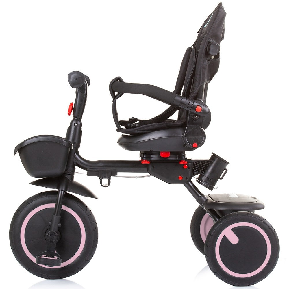Chipolino tricicleta pliabila Quick Fold cu sezut reversibil 18m+ Rose water