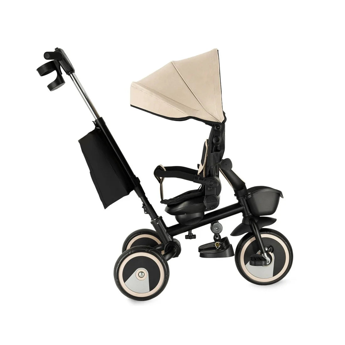 Momi tricicleta multifunctionala Ivi 3in1 cu scaun reversibil 9m+ Beige
