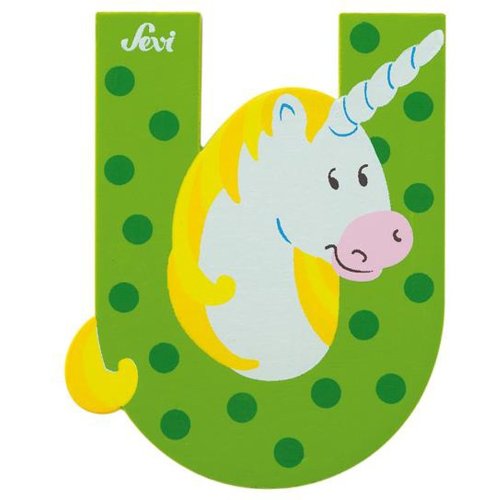 Sevi Litera din lemn cu animale U