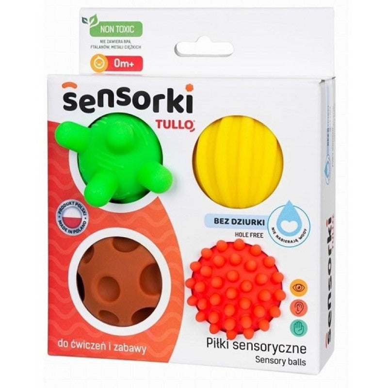Tullo jucarie set educativ mingi senzoriale 4 buc 0m+ Imagine principală a produsului