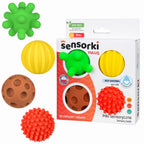 Tullo jucarie set educativ mingi senzoriale 4 buc 0m+
