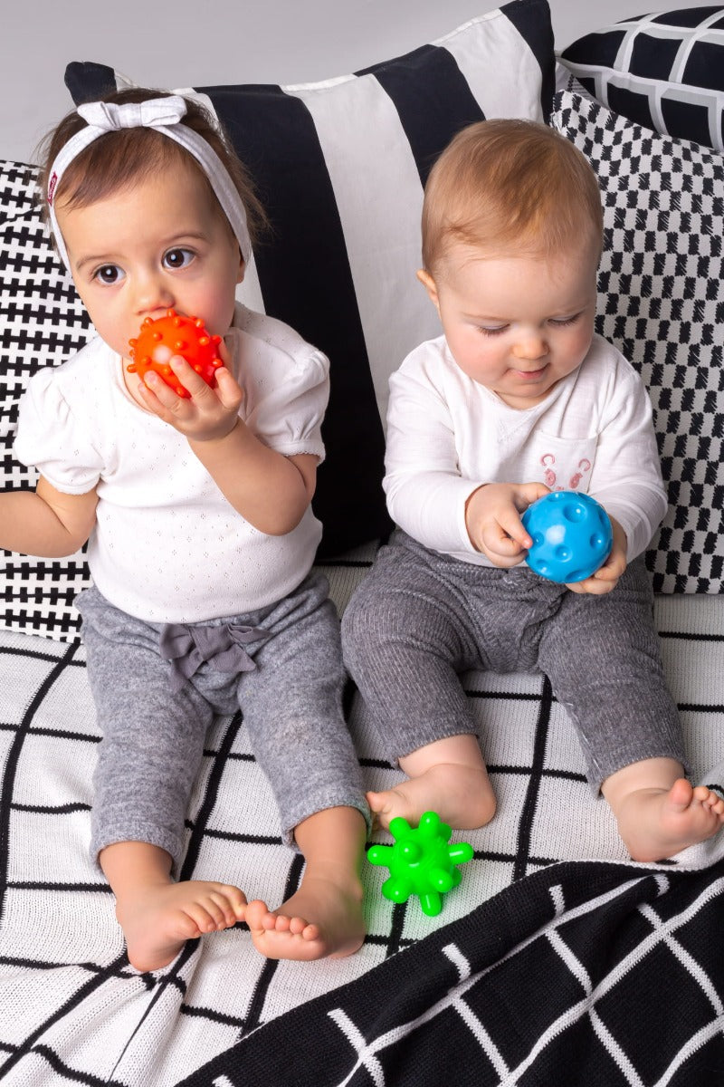 Tullo jucarie set educativ mingi senzoriale 4 buc 0m+
