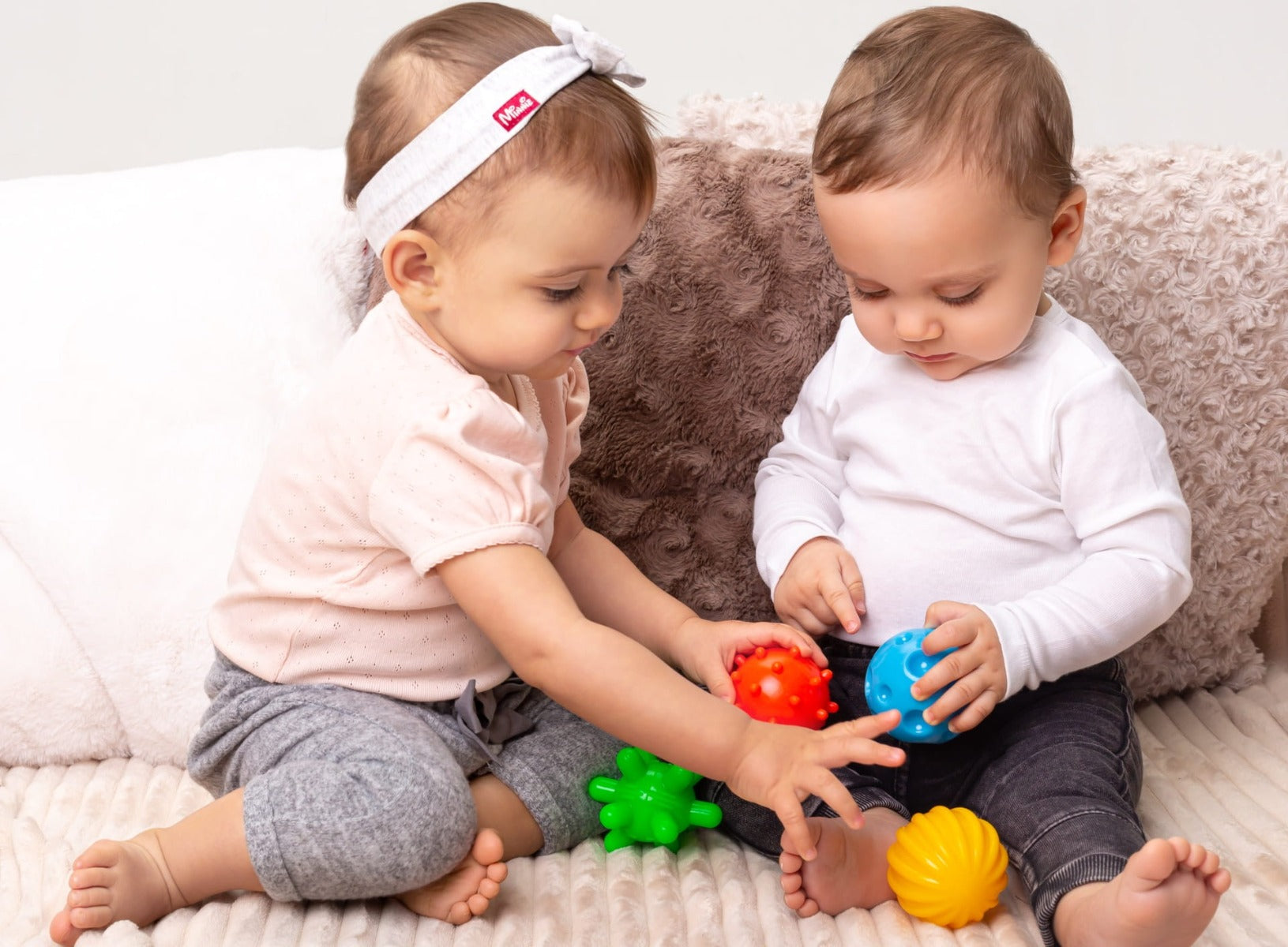 Tullo jucarie set educativ mingi senzoriale 4 buc 0m+
