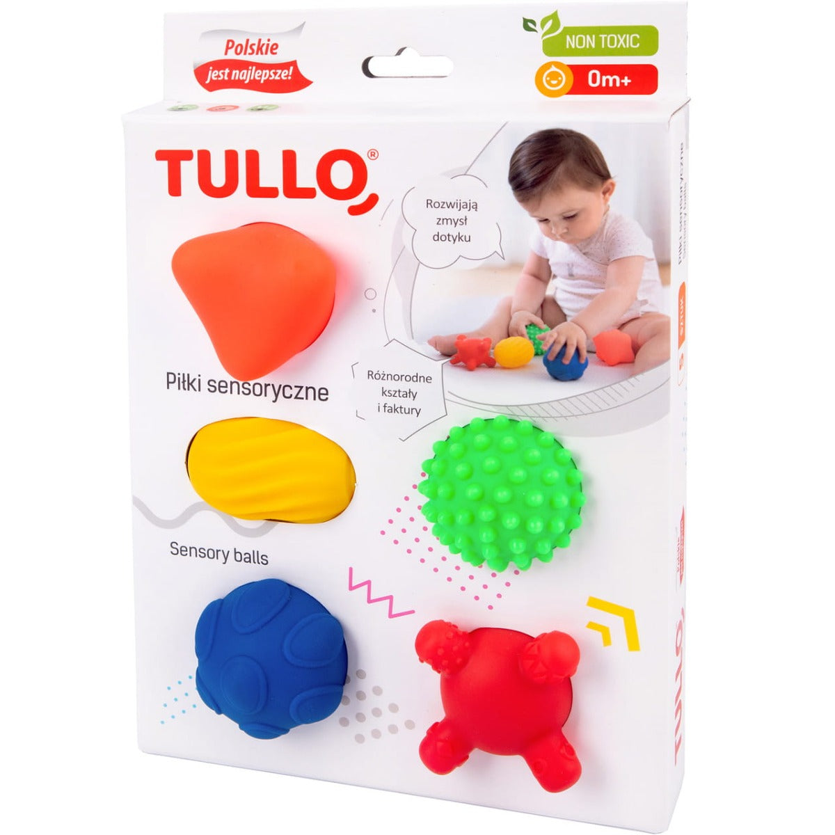 Tullo jucarie set educativ mingi senzoriale 5 buc 0m+ Imagine principală a produsului