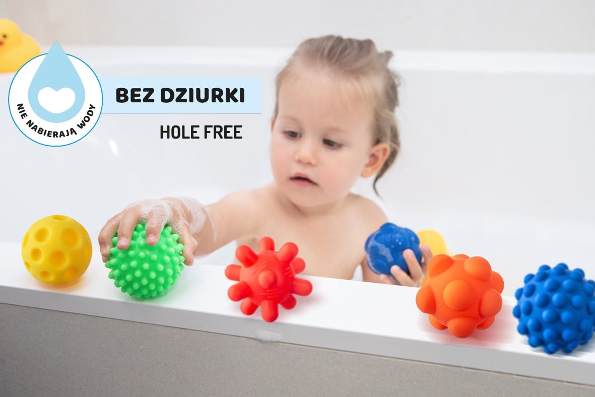 Tullo jucarie set educativ mingi senzoriale 5 buc 0m+