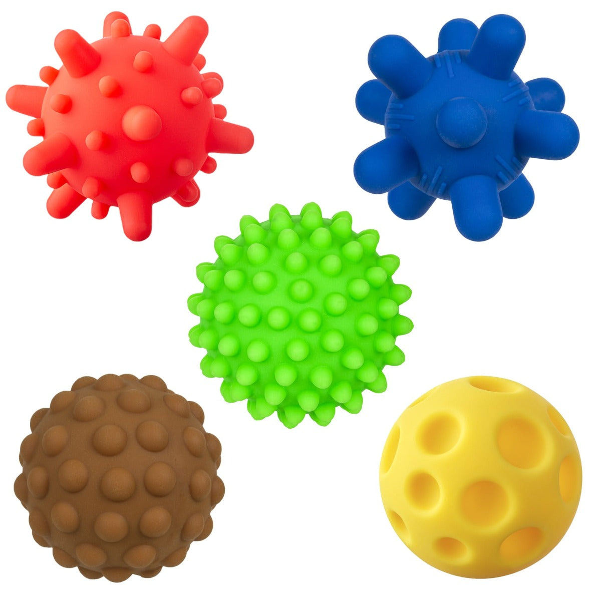 Tullo jucarie set educativ mingi senzoriale 5 buc 0m+