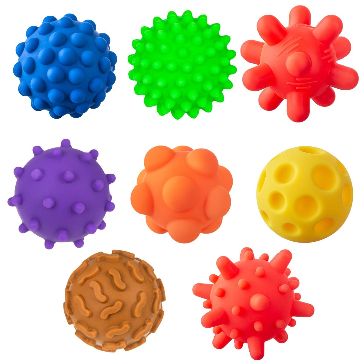 Tullo jucarie set educativ mingi senzoriale 8 buc 0m+