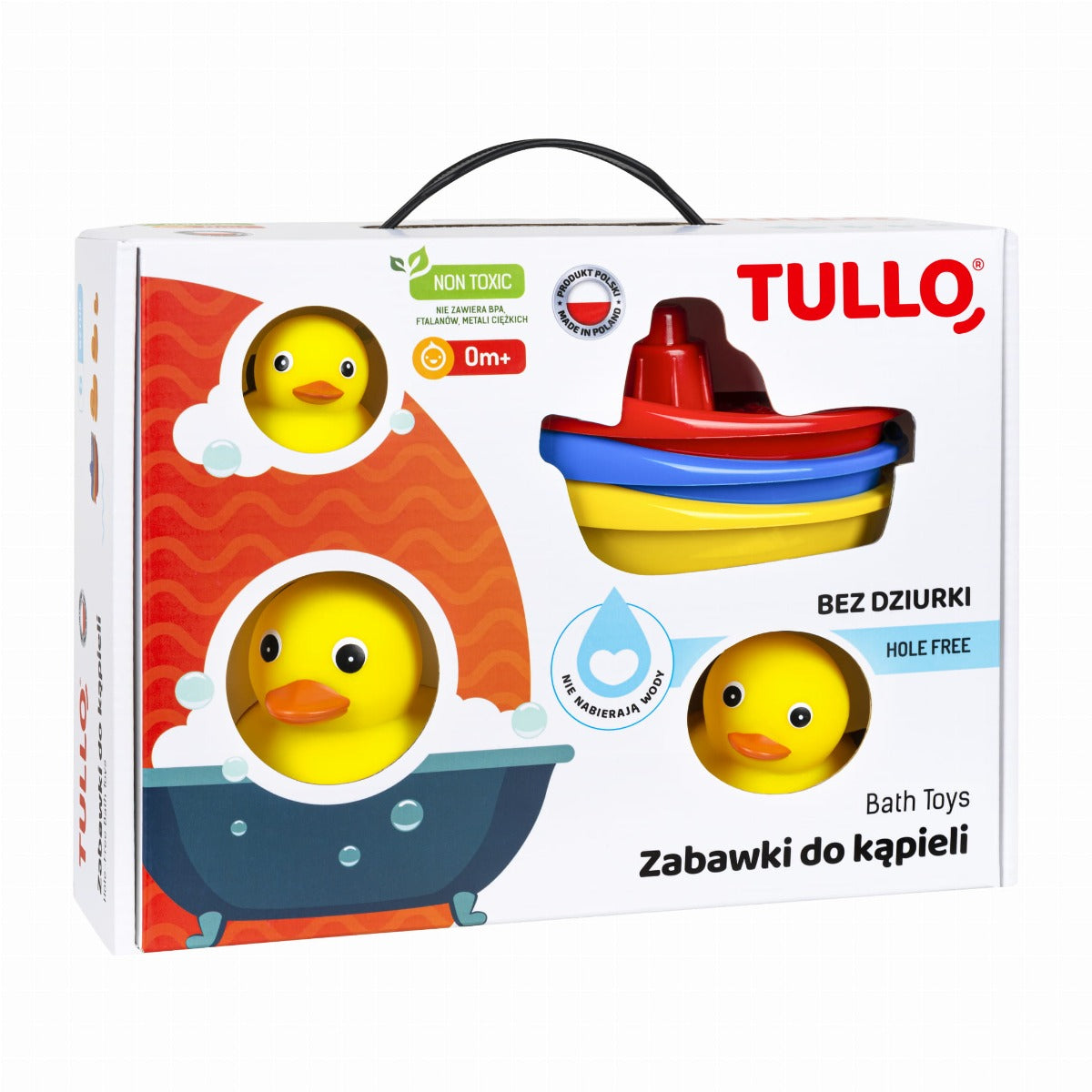 Tullo set jucarie de baie vaporas cu ratuste 0m+