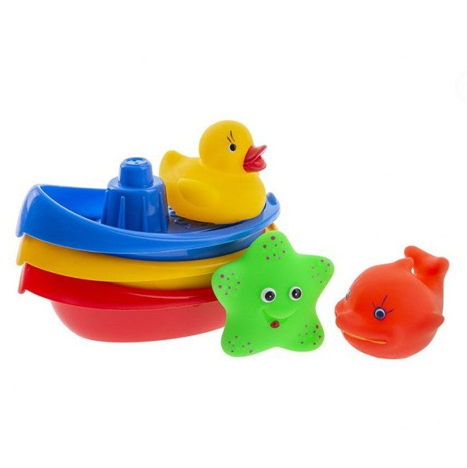 Tullo jucarie de baie 0m+, Barcute 123A