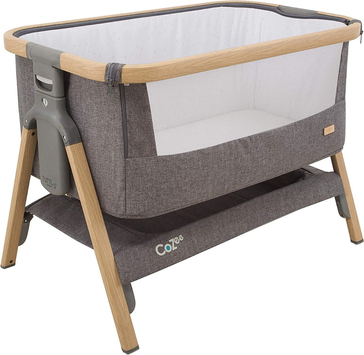 Tutti Bambini patut 2in1 co-sleeper CoZee 0m+ Oak&Charcoa