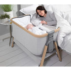 Tutti Bambini patut 2in1 co-sleeper CoZee 0m+ Oak&Sterling Silver