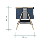 Tutti Bambini patut 2in1 co-sleeper CoZee 0m+ Oak&Sterling Silver
