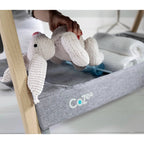 Tutti Bambini patut 2in1 co-sleeper CoZee 0m+ Oak&Sterling Silver