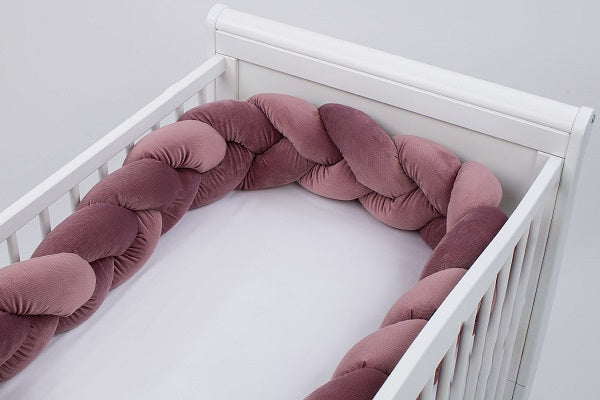 Tutto Lina aparator pat impletit Velvet 360 cm 0m+, Dark Roses Imagine principală a produsului
