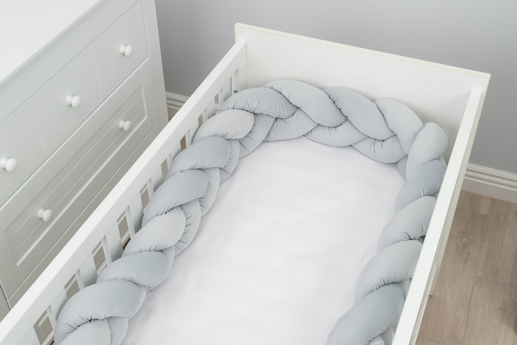 Tutto Lina aparator pat impletit velvet 360 cm 0m+, Grey