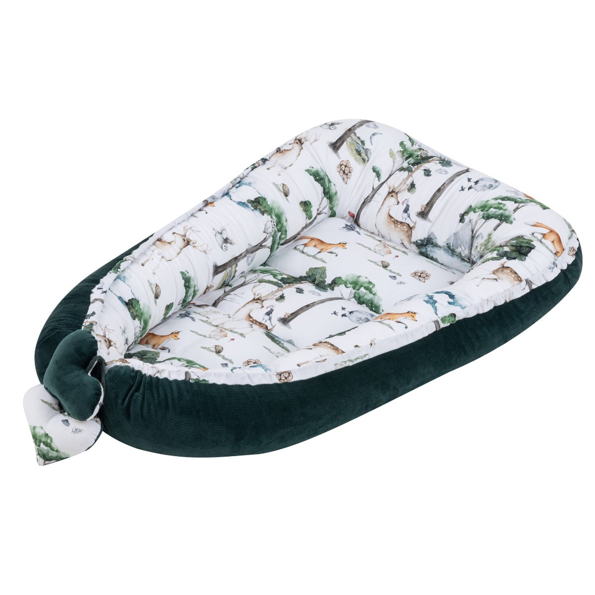 Tutto Lina cuib pentru bebelusi 0m+, New Forest Dark Green