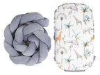 Tutto Lina cuib si aparator pat impletit Velvet 0m+ Safari Grey 