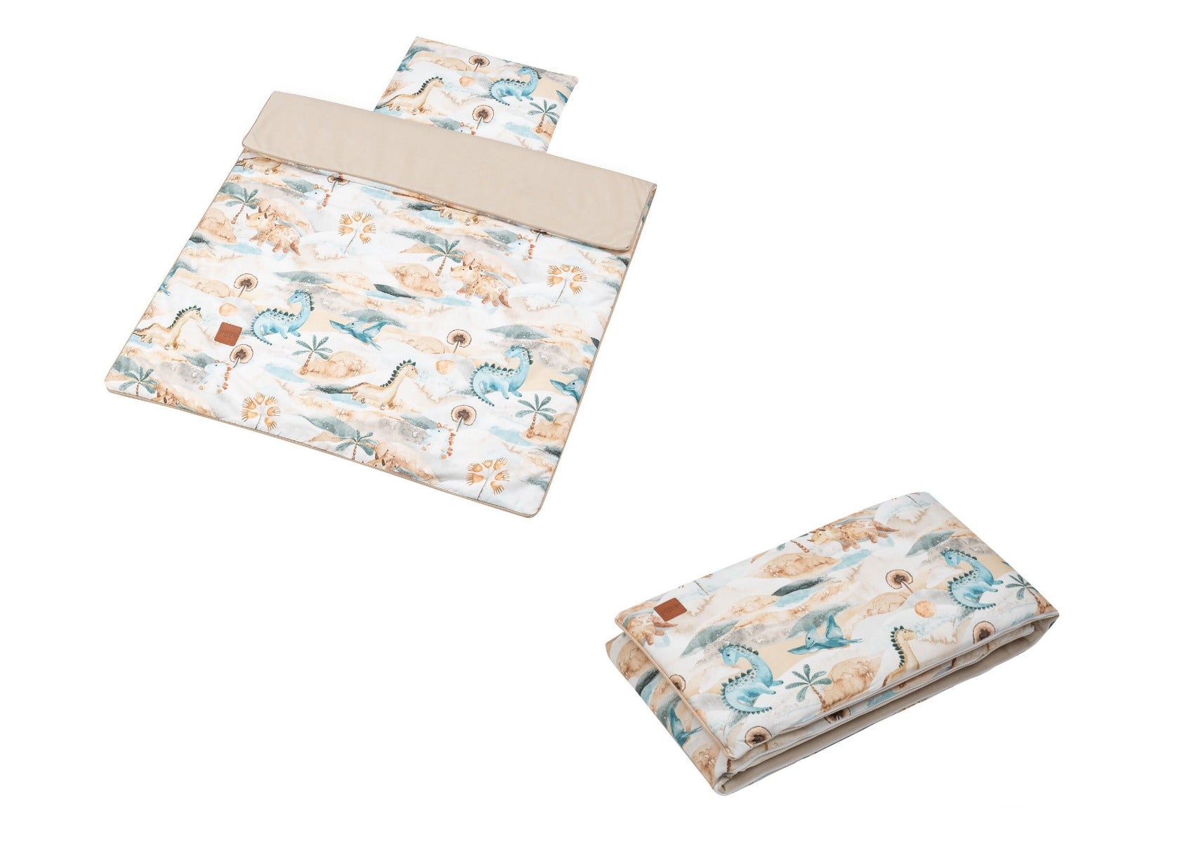 Tutto Lina lenjerie de pat 7 piese, Dino Beige Imagine principală a produsului