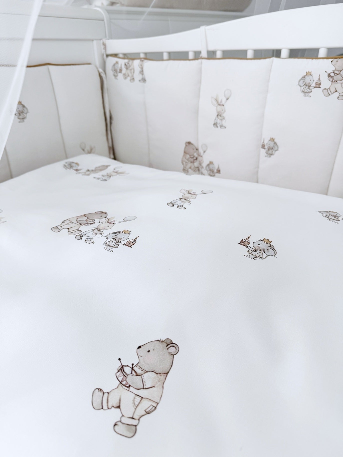 Tutto Lina lenjerie de pat 7 piese - Piccola Bella Beige/Cream