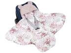 Tutto Lina paturica si port bebe cu urechiuse pentru scune auto 6m+ Lovely Roses