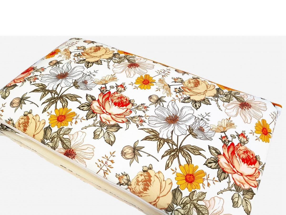 Tutto Lina aparator pat 180 cm 0m+, Vintage Flowers Ecru Imagine principală a produsului